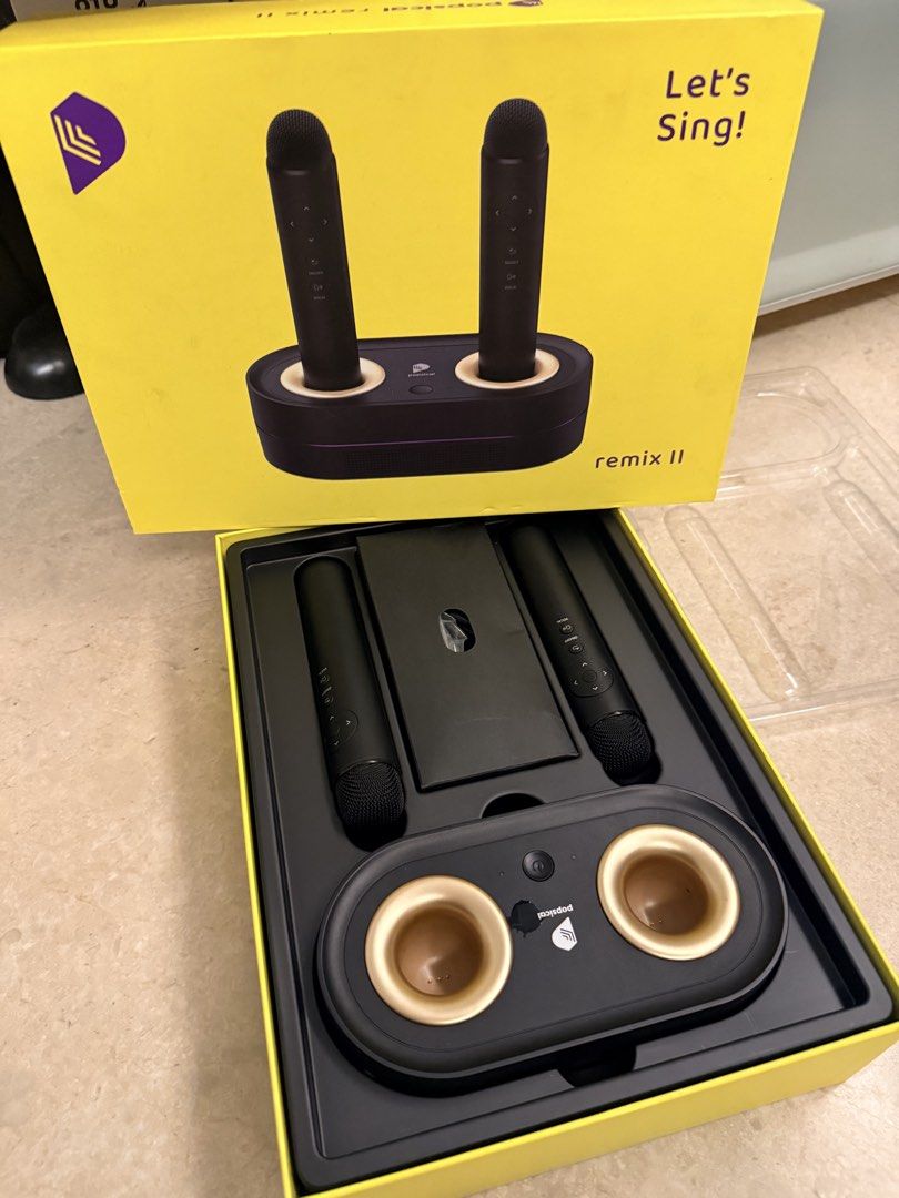 Popcat Remix II Karaoke Microphone Set