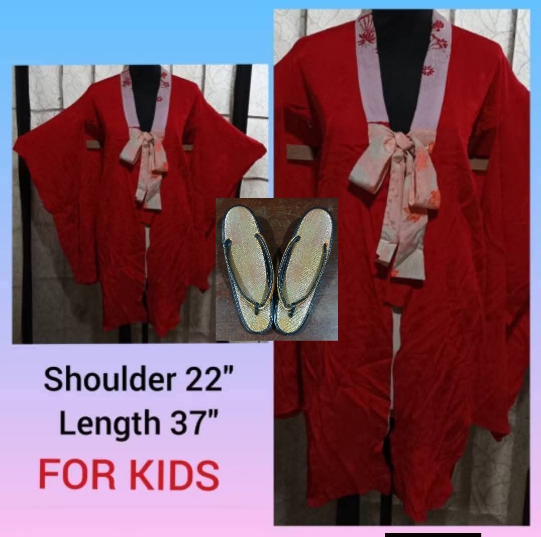 Preloved Authentic Kimono Japanese Costume (Category: Traditional & Ethnic wear) located in Manila. Submitted by magnolia555 (Listing ID 1439037862, Image 1). Description: For Sale 🔖 PHP 1,200 Authentic Kimono Japanese Costume For Kids Girl (7 - 8 y/o) Preloved normal sign of usage Manage your expectations! since selling it at a low price Comment / DM if you are interested 💵 💲 💰 𝑭𝒐𝒓 𝒂𝒑𝒑𝒐𝒊𝒏𝒕𝒎𝒆𝒏𝒕𝒔,𝒇𝒊𝒕𝒕𝒊𝒏𝒈 𝒂𝒏𝒅 𝒊𝒏𝒒𝒖𝒊