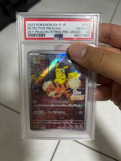 pokemon cards pikachu evolution Shop Traditional Chinese Pokemon Detective Pikachu Switch 050/SV-P Promo  Card – TCGHOBBY main image 1