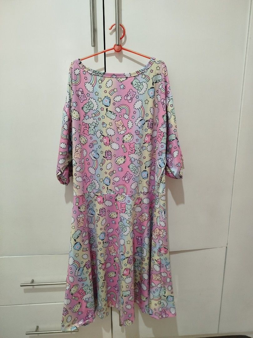 Rainbow Cartoons Dress XL (Category: Dresses) located in Santo Tomas. Submitted by rieloved (Listing ID 1438920449, Image 3). Description: Bust 40 Length 33 brand new.