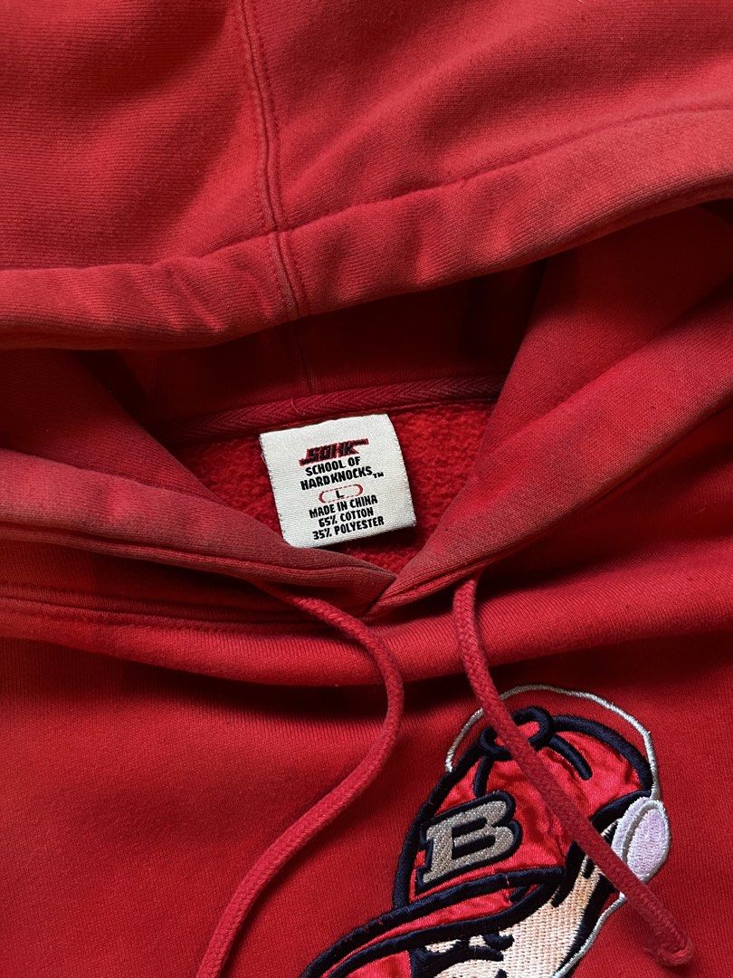 School of Hard Knocks Hoodie (Category: Hoodies) located in Manila. Submitted by assgarm (Listing ID 1439018939, Image 3). Description: - Red hoodie - School of Hard Knocks logo (front and back) - Drawstring hood - Kangaroo pocket - Fits M to L.