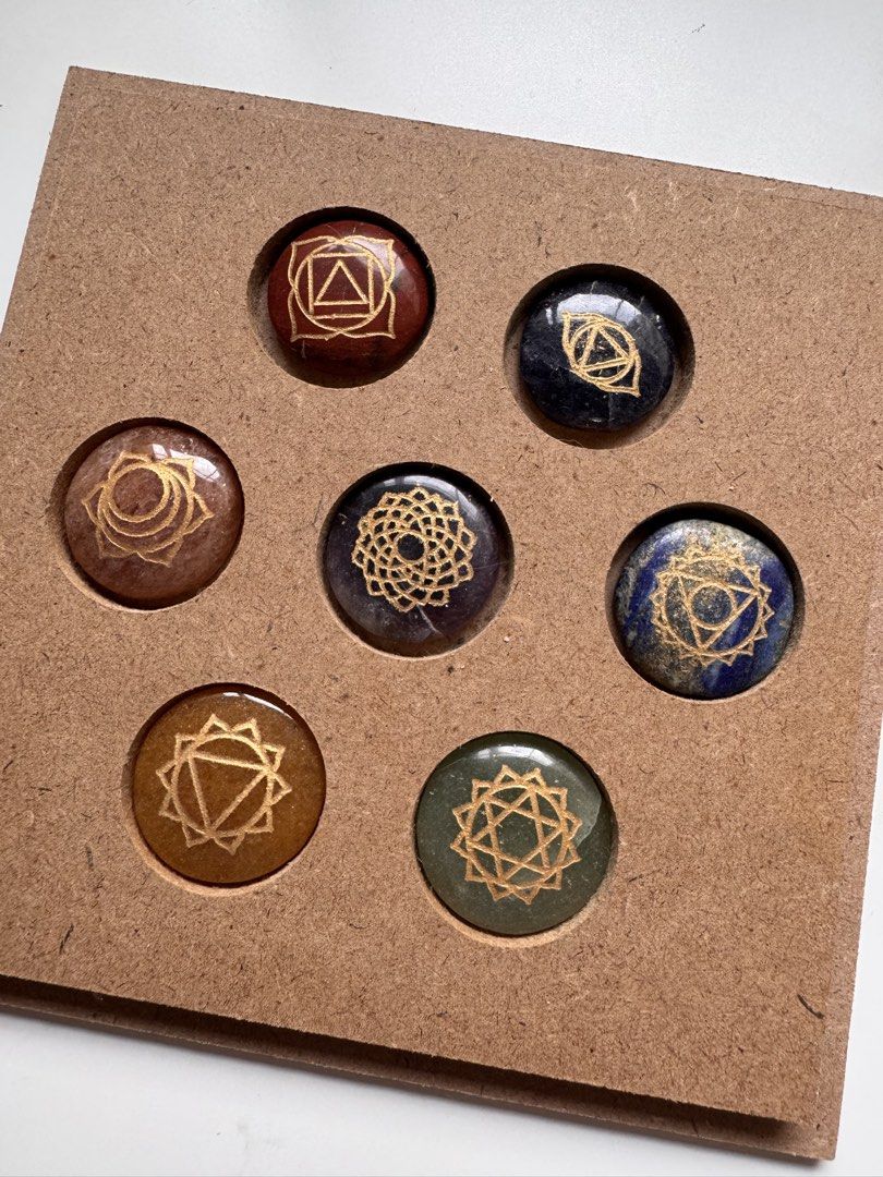 SET: Distance Reiki Board and Chakra Crystals (Category: Everything Else Others) located in Quezon City. Submitted by elcarousel (Listing ID 1438903090, Image 3). Description: SOLD AS SET ONLY. Inclusions: - Flower of Life wooden distance reiki board (originally ordered from Etsy shop in the US for 2800+ PHP) - Seven chakra crystal set, in a wooden box with Flower of Life design Crystals will be cleansed properly before sending. NO SH0PEE CHECKOU