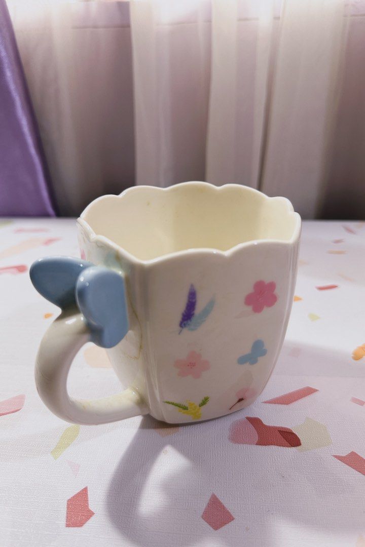 Starbucks Japan Spring Mug (Read description) (Category: Coffee & Tea Tableware) located in Marikina City. Submitted by alwaysinjapan (Listing ID 1438894966, Image 2). Description: Has damage so price is super discounted Last price already :) Liquid does not leak when I tested it Gcash Fragile item so for pick-up only - Nangka, Marikina.
