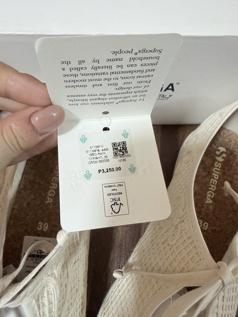 SUPERGA NEW DESIGN LACE MARY JANE (Category: Sneakers) located in Rizal. Submitted by smyb0925 (Listing ID 1438953495, Image 2). Description: LIKE NEW USED ONCE IMPULSE BUY KASI ANG SUPER CUTE AND RIGHT UP MY ALLEY LOST THE RECEIPT :( SUPER SUPER COMFY CORK MATERIAL UNG APAKAN With box US 8 I'm 25.5cm ORIG PRICE 3250 .
