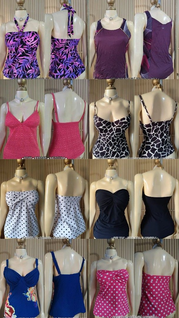 TANKINI TOPS SWIMWEAR (Category: Bikinis & Swimsuits) located in Paranaque City. Submitted by sl_shop05 (Listing ID 1438887792, Image 1). Description: ✨TANKINI TOPS COLLECTION✨ Check each photos for sizes.. Send/pm your order/s.... 💸P200 each (NO HAGGLING) ❌Bogus Buyer/Joy Reserver will be posted👊🏻😒 All Items are either PRELOVED in good condition, never worn or if stated Brandnew. Please do manage your expectations. Wash before Use! NO RETURN