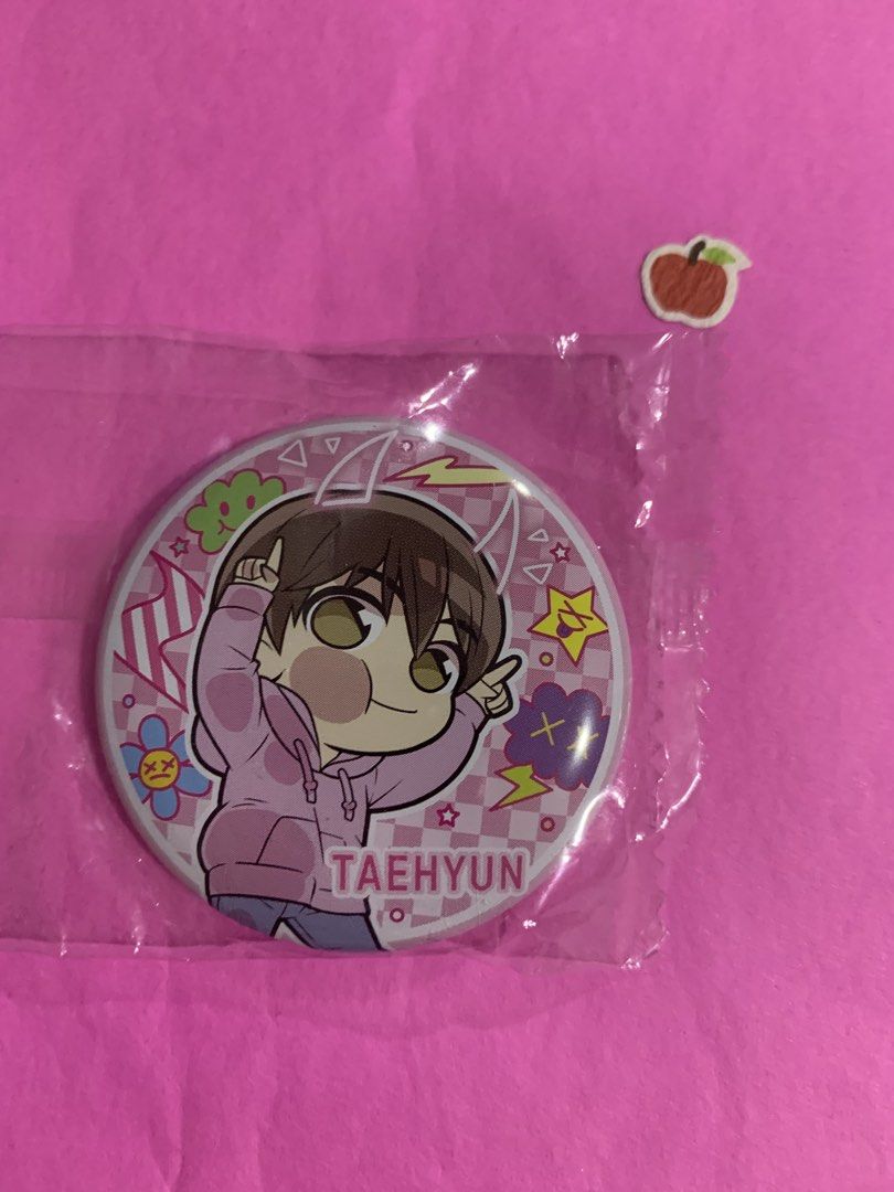 TXT TOMORROW X TOGETHER Taehyun Yeonjun Pin (Category: Fan Merchandise) located in Mandaluyong City. Submitted by applewings814 (Listing ID 1439045036, Image 3). Description: - official - gachapon dupe.
