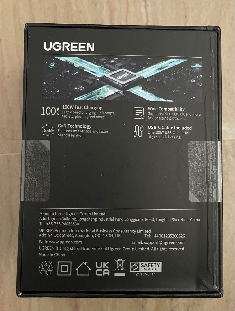 Ugreen 100w Fast Charger with cable459434886043412481