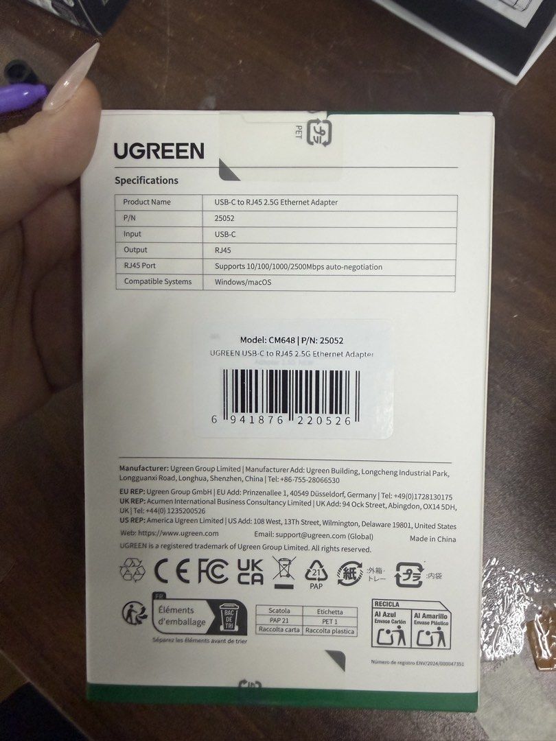 Ugreen USB-C to 2.5Gbps459640365227724803