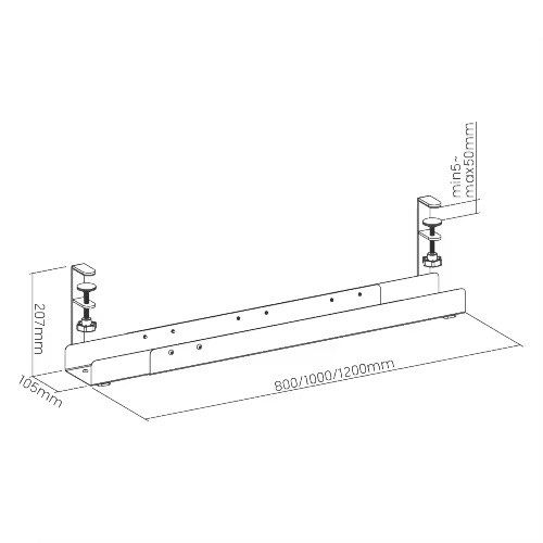 Ulti Under Desk Cable Management Tray459332431360174082