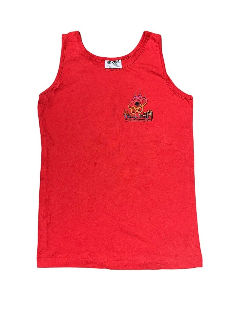 Vintage 80's RipCurl Tank Top (Category: Tshirts & Polo Shirts ) located in Zamboanga. Submitted by archivist_ (Listing ID 1438997517, Image 1). Description: Size 90 Single stitch Issue see last photo .