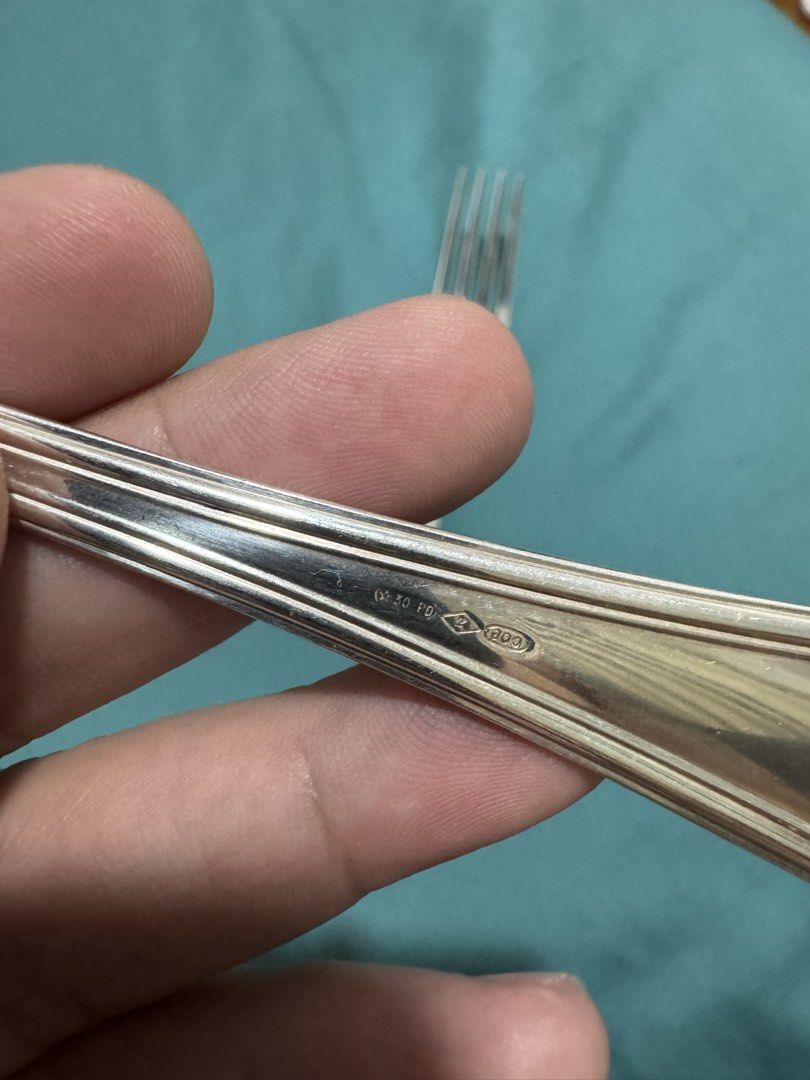 Vintage Silver Spoon and Fork Set459497186756536321