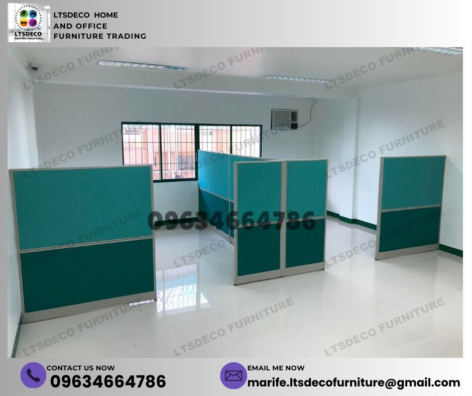 WALL PANEL DIVIDER OFFICE PARTITION FURNITURES (Category: Office Furniture & Fixtures) located in Caloocan City. Submitted by sanchez444 (Listing ID 1438966582, Image 3). Description: For inquiries, quotations, estimates, and orders, please contact us for faster transactions or kindly send your floor plan layout via email. 👩‍💼 Look for Ms. 𝐋𝐈𝐑𝐀𝐀 Sales Executive - 📞 V I B E R NUMBER: 𝟎𝟗𝟔𝟑𝟒𝟔𝟔𝟒𝟕𝟖𝟔 📞 W H A T S APP NUMBER: 𝟎𝟗𝟔𝟑