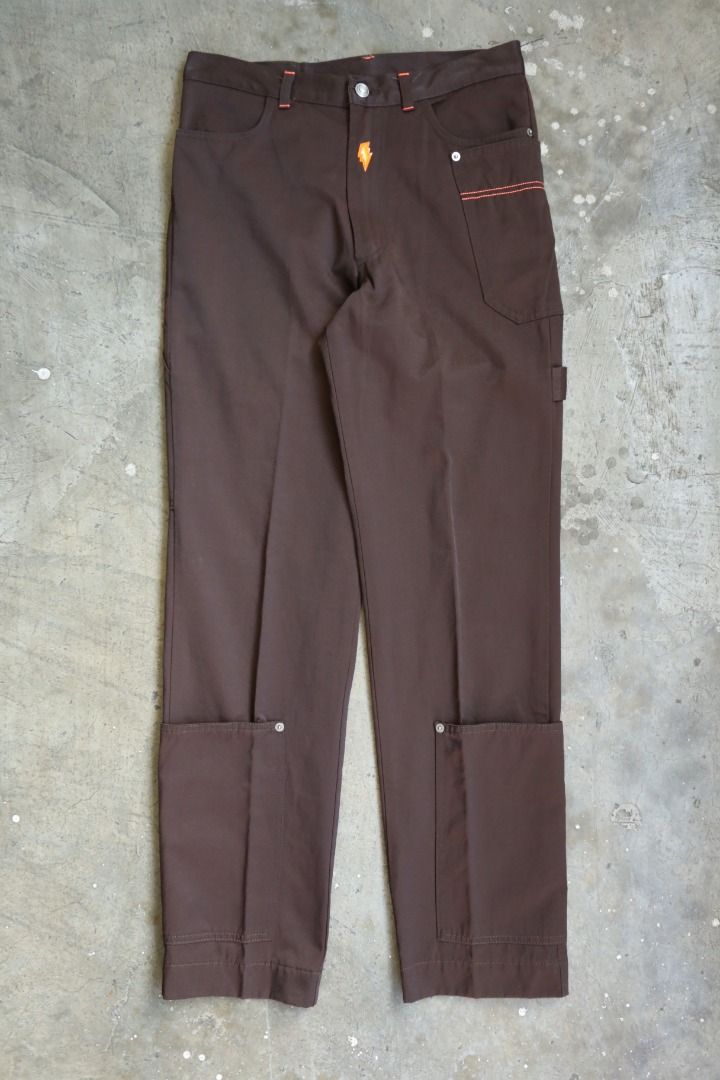 W&LT - Carpenter Pants (Category: Trousers) located in Manila. Submitted by graymatter_ (Listing ID 1438962827, Image 1). Description: W&LT - Carpenter Pants Tagged Size: M Condition: 9.5/10 Material: 50% Cotton, 50% Nylon Zipper: Lampo Made in: Italy Dimensions Waist: 31 Inseam: 31.5 Crotch: 13 Thigh: 12 Leg Opening: 7 .