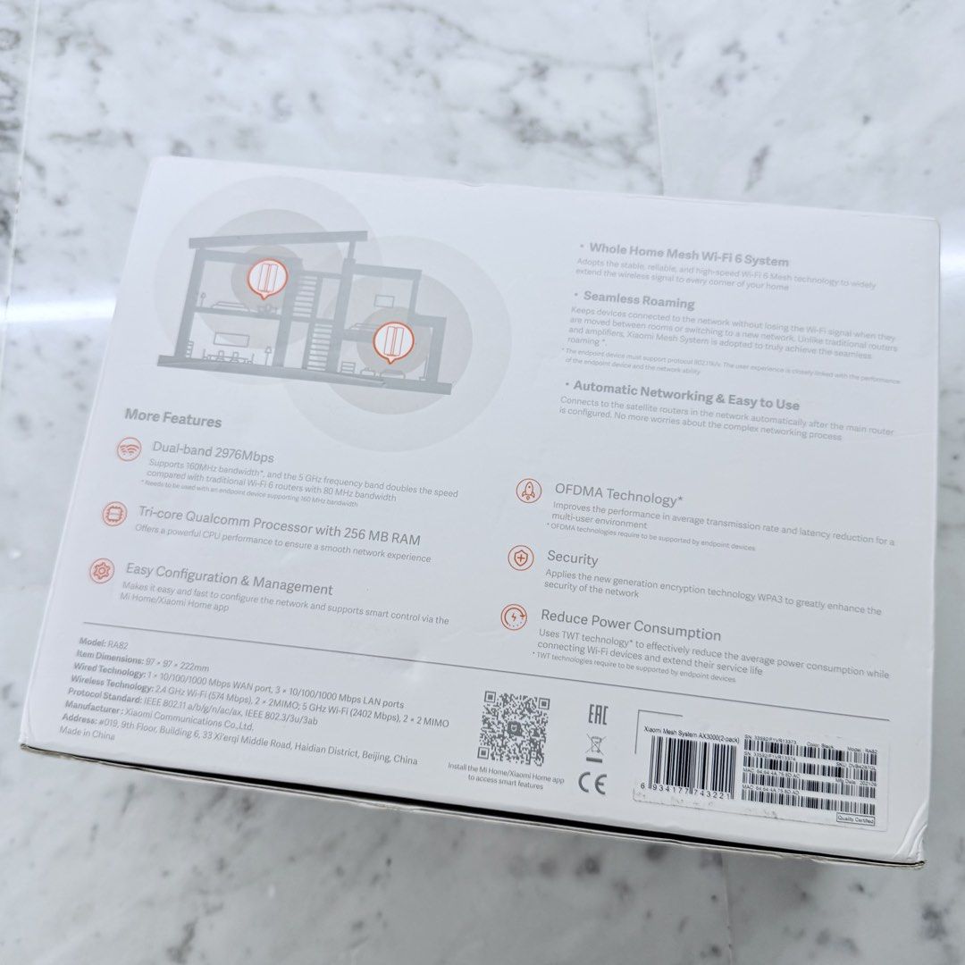 Xiaomi Mesh System AX3000 (2-pack)459546576301608962