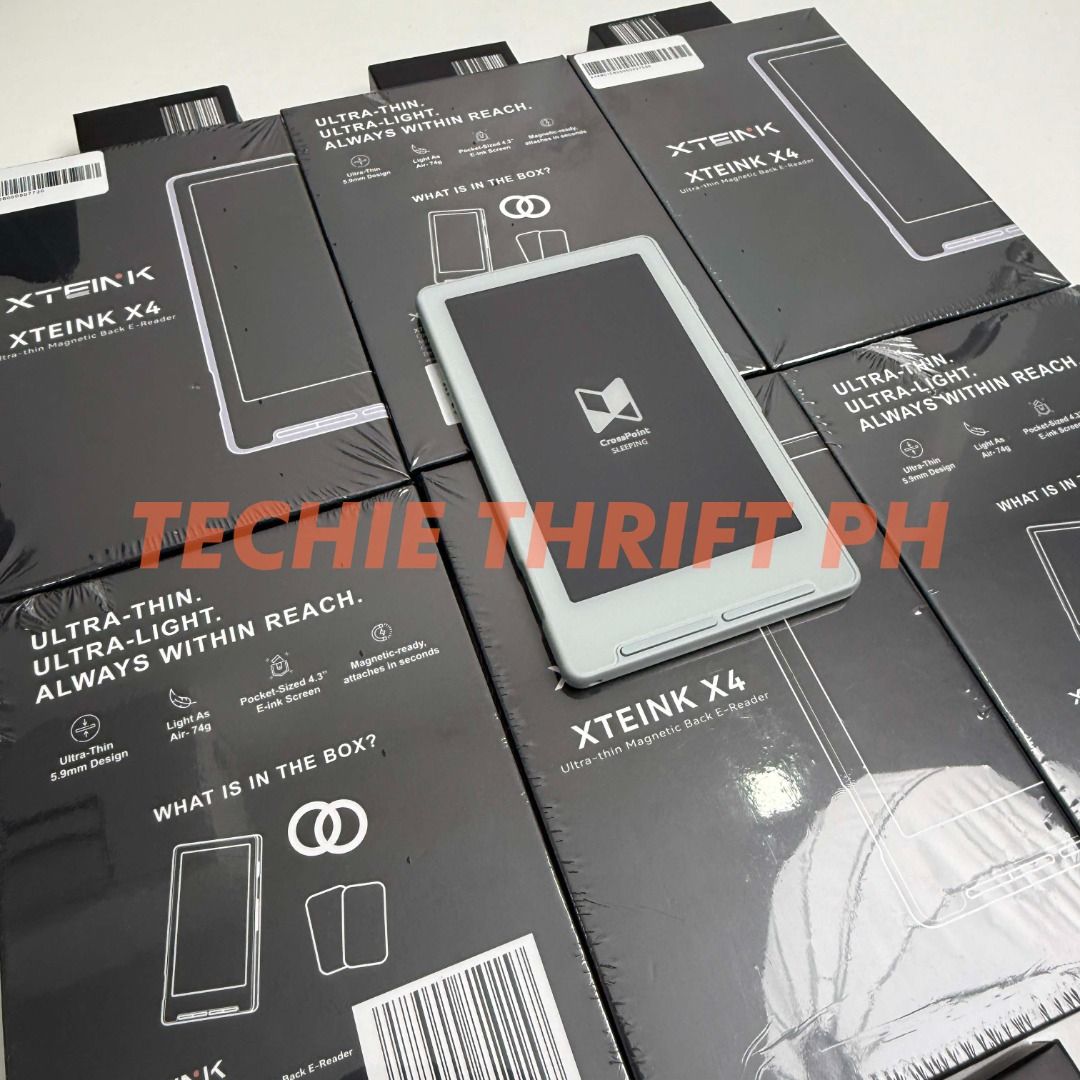 XTEINK X4 [GLOBAL VERSION] E-Book Reader, 4.3" Portable Pocket E-Ink eReader with Physical Page-Turn Buttons (Category: E-Readers) located in Quezon City. Submitted by jerreyess (Listing ID 1434918812, Image 3). Description: XTEINK X4 E-Book Reader, 4.3" Portable Pocket E-Ink eReader with Physical Page-Turn Buttons Black - 3,890 White - 3,890 *Please note that this is the Global/International Version, as sold on the official Xteink website. This 