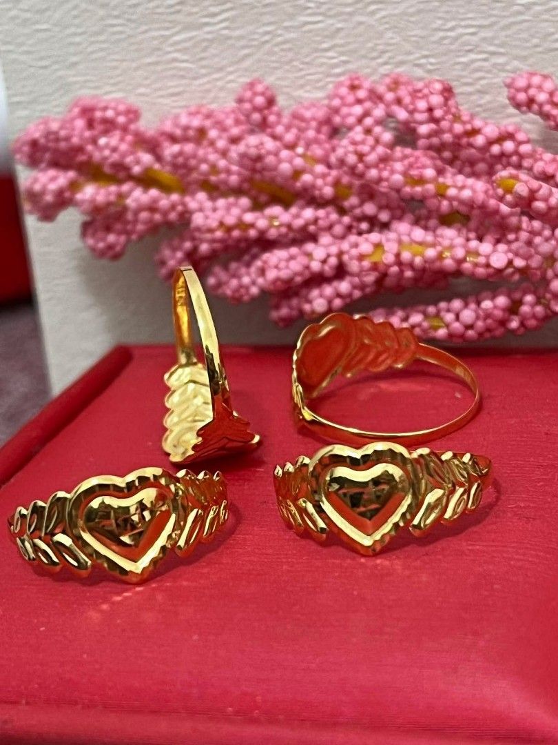 18K Saudi Gold Solid Heart Ring (Category: Rings) located in Caloocan City. Submitted by cheskhaionlinestore2.0 (Listing ID 1439151750, Image 1). Description: Pure 18K Saudi Gold ✨ Solid Heart Design Ring Size 6,7,8 ₱4900 only ⚡ 🍒Nasasangla💯/ Pawnable 💯 🍒Ship Via Lbc/ JNT 🍒Same Day delivery via LALAMOVE 🚚 🍒Open for COD/COP with dp to avoid cancellation of orders ‼️ DM for faster Transaction 📩📩📩 Cheskhai Online Store #cheskhaionlinestore
