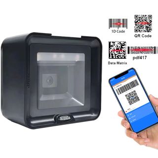 Platform Barcode Scanner, Desktop Barcode Reader, Hands-Free 2D Barcode Scanner, Wired USB Scanner, QR Code and PDF417 Barcode Scanner464942001627473920