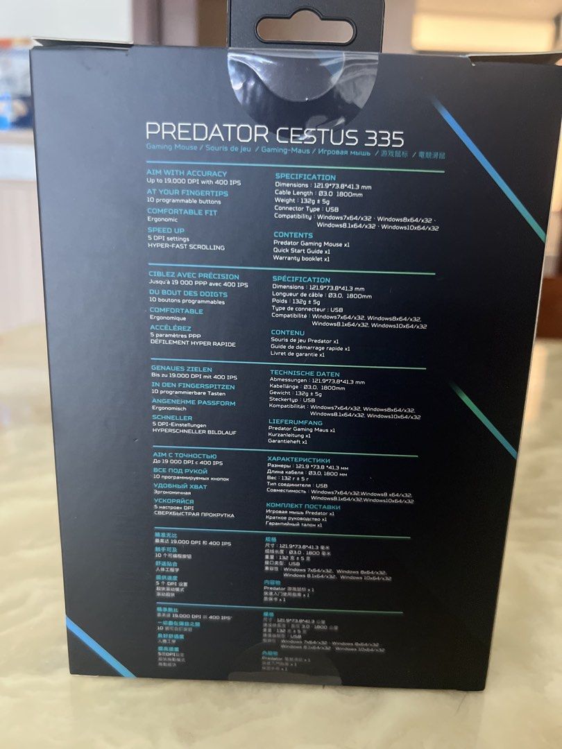 Acer Predator Cestus 335 Gaming Mouse - Brand New460190979761776641