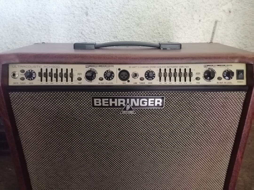 Acoustic guitar amplifier (Category: Musical Instruments) located in Quezon City. Submitted by newwhale.f1c027 (Listing ID 1439092946, Image 3). Description: P18,000 neg. Behringer acx900 90watts acoustic guitar amplifier 2 channel. Instruments input 1 mic input. Great for acoustic guitar. Ganda ng tunog. Pick up Lagro fairview Q.C so we can test it. Call 092zero-8114159 .