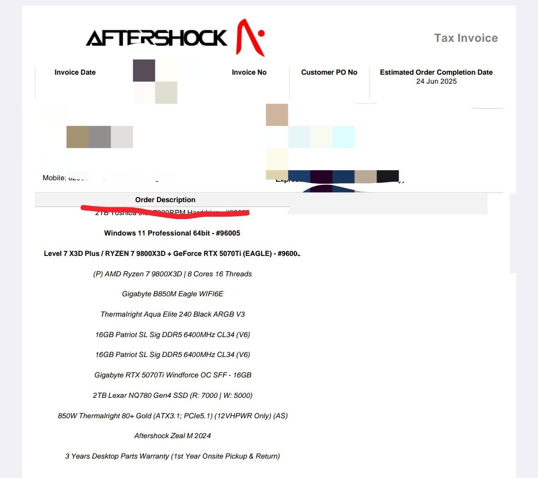 Aftershock Gaming PC460050937949071360