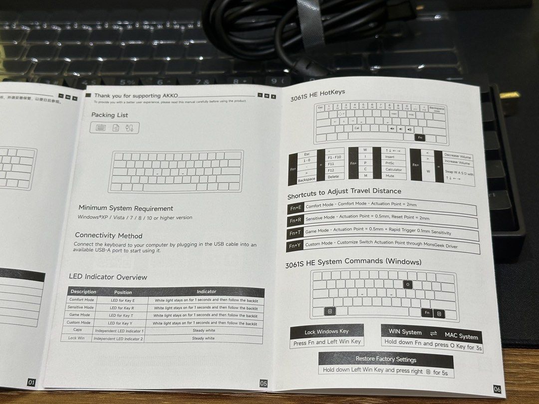 Akko 3061S HE Mechanical Keyboard - Black (Category: Computer Keyboard) located in Santa Cruz. Submitted by sephskie1806 (Listing ID 1439095703, Image 3). Description: ⌨️ AKKO 3061S HE Mechanical Keyboard Selling my AKKO 3061S HE — perfect for gamers and keyboard enthusiasts looking for a fast and premium Hall Effect keyboard without breaking the bank. ✨ Features: • 60% compact layout • Hall Effect magnetic switches with Rapid Trigger • Adjustabl