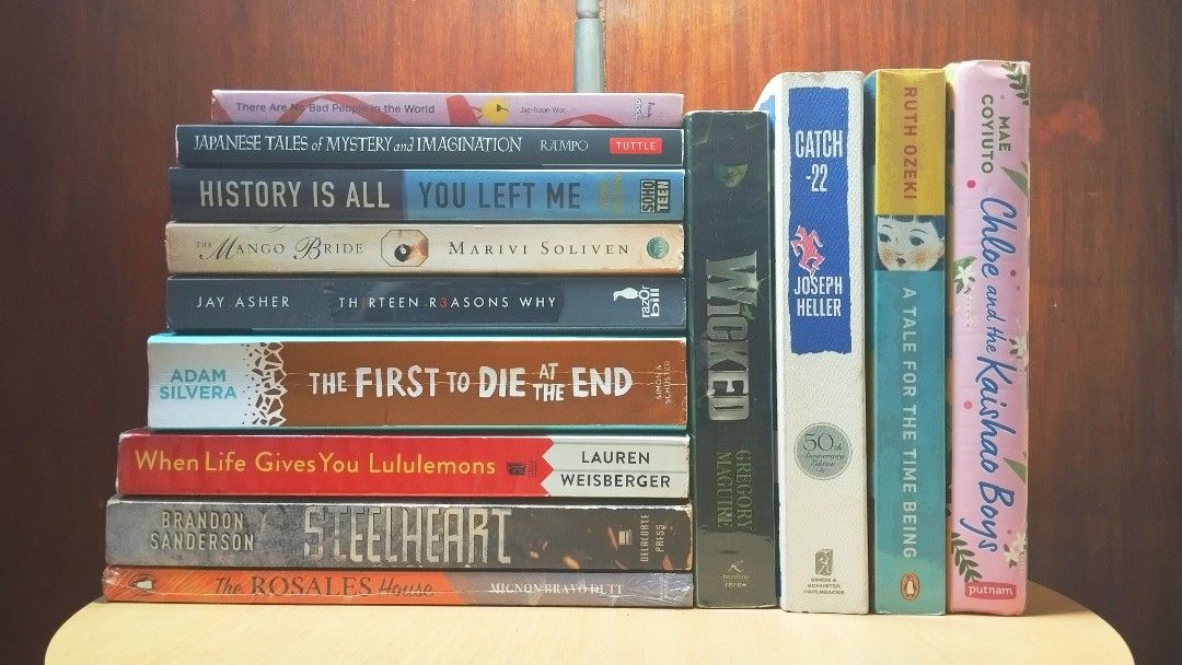 Assorted Books Part 1 (Category: Storybooks) located in Quezon City. Submitted by ed_sells (Listing ID 1439219032, Image 1). Description: Titles: "There are No Bad People in the World" - Jae-hoon Won [₱150] "Japanese Tales of Mystery and Imagination" - Edogawa Rampo [₱500] "History is All You Left Me" - Adam Silvera [₱150] "The Mango Bride" - Marivi Soliven [₱150] "Thirteen Reasons Why" - Jay Asher [₱50] "The First to Die at the End" - Adam Silve