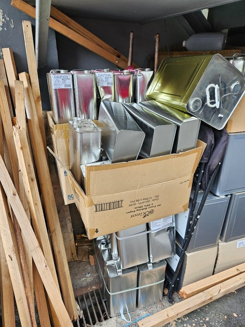 Assorted Metal Containers - Various Sizes460226866458152961