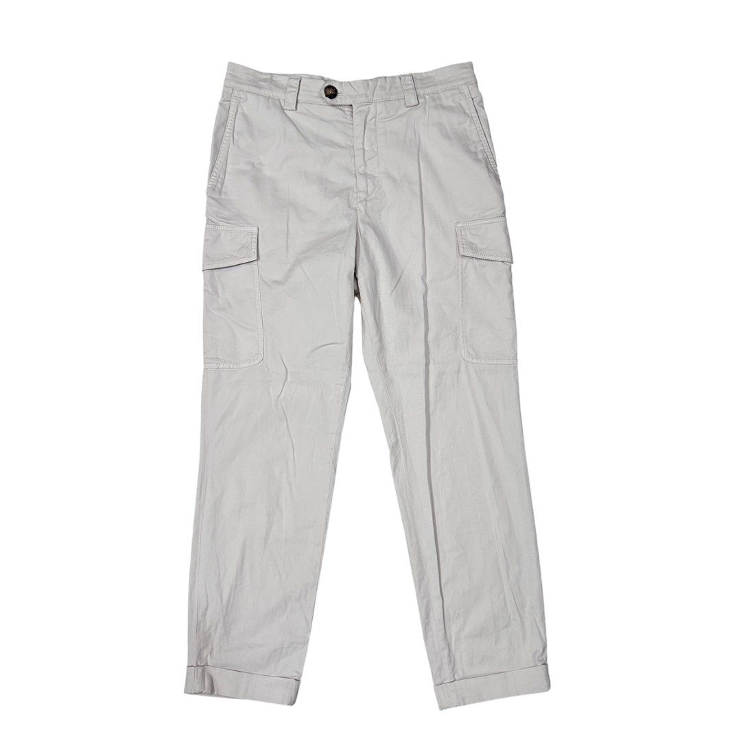 BRUNELLO CUCINELLI | Slimfit Cargo Trousers (Category: Trousers) located in Lapu Lapu. Submitted by nervecloset (Listing ID 1439117726, Image 1). Description: BRUNELLO CUCINELLI | Slimfit Cargo Trousers size 46 on tag Fits 31-32 Actual measurements shown in photos Excellent condition 4800 + sf .