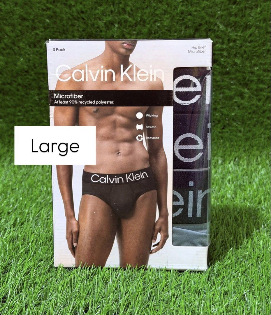 Calvin Klein 3 Pack Brief - Large (Category: Underwear) located in Santa Rosa. Submitted by miqboutique (Listing ID 1439145343, Image 1). Description: CK 3 Pack Brief Large ₱1,899 + SF • Ready to ship • Guaranteed Original FB PAGE: Miq's Boutique.