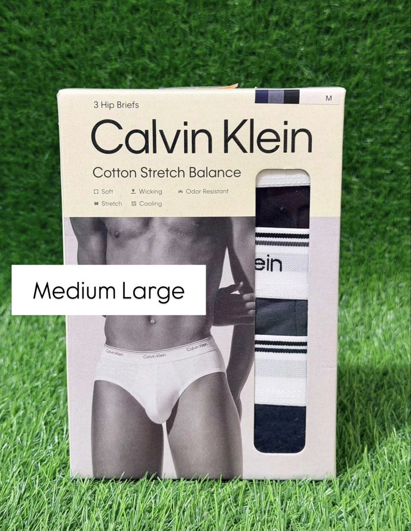 Calvin Klein 3 Pack Brief - Medium (Category: Underwear) located in Santa Rosa. Submitted by miqboutique (Listing ID 1439145081, Image 1). Description: CK 3 Pack Brief Medium ₱1,899 + SF • Ready to ship • Guaranteed Original FB PAGE: Miq's Boutique.