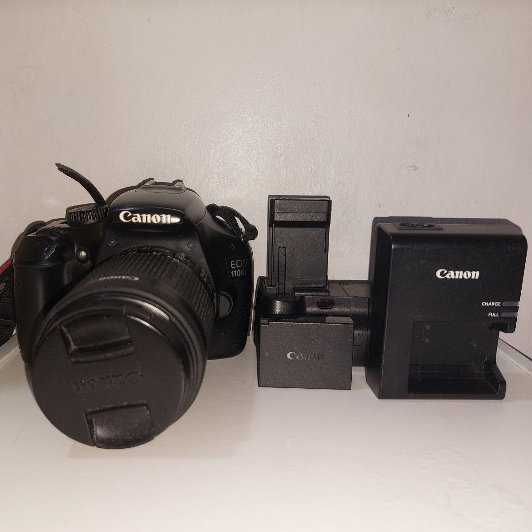 CANON EOS 1100D (Category: Cameras) located in Manila. Submitted by kayeclair (Listing ID 1439171972, Image 1). Description: Canon EOS 1100D DSLR (Original & Complete Set) ✔️ Good condition ✔️ Ready to use ✔️ Beginner-friendly ⚠️ Note: LCD has vignette issue 👉 Photos/videos NOT affected. PM me for sample pics. 📦 With: Bag Kitlens Battery + charger (original) Battery Grip FOR CANON 💰 ₱8,500 📍 Naga City, Bicol DM if interested 👍.