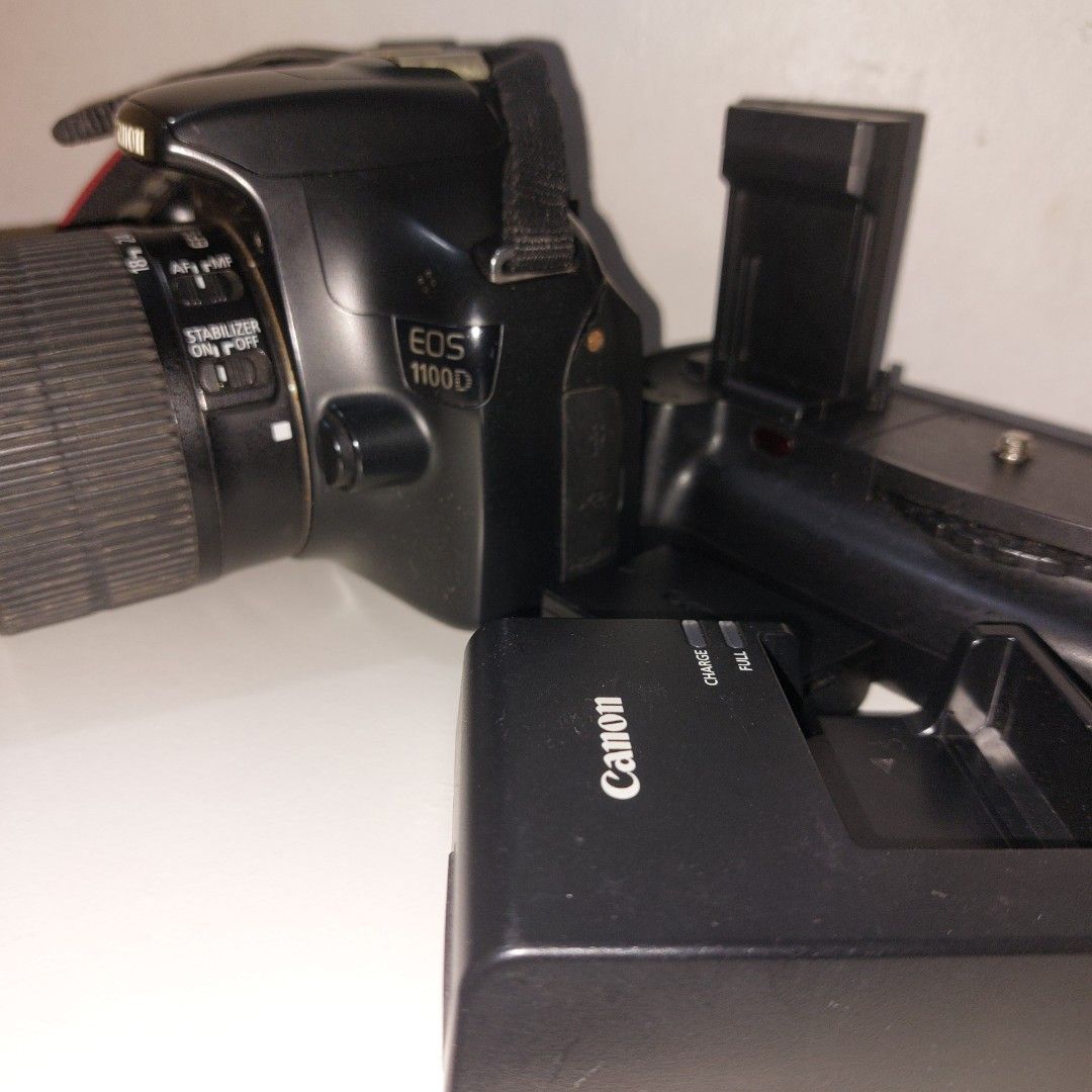 CANON EOS 1100D (Category: Cameras) located in Manila. Submitted by kayeclair (Listing ID 1439171972, Image 3). Description: Canon EOS 1100D DSLR (Original & Complete Set) ✔️ Good condition ✔️ Ready to use ✔️ Beginner-friendly ⚠️ Note: LCD has vignette issue 👉 Photos/videos NOT affected. PM me for sample pics. 📦 With: Bag Kitlens Battery + charger (original) Battery Grip FOR CANON 💰 ₱8,500 📍 Naga City, Bicol DM if interested 👍.