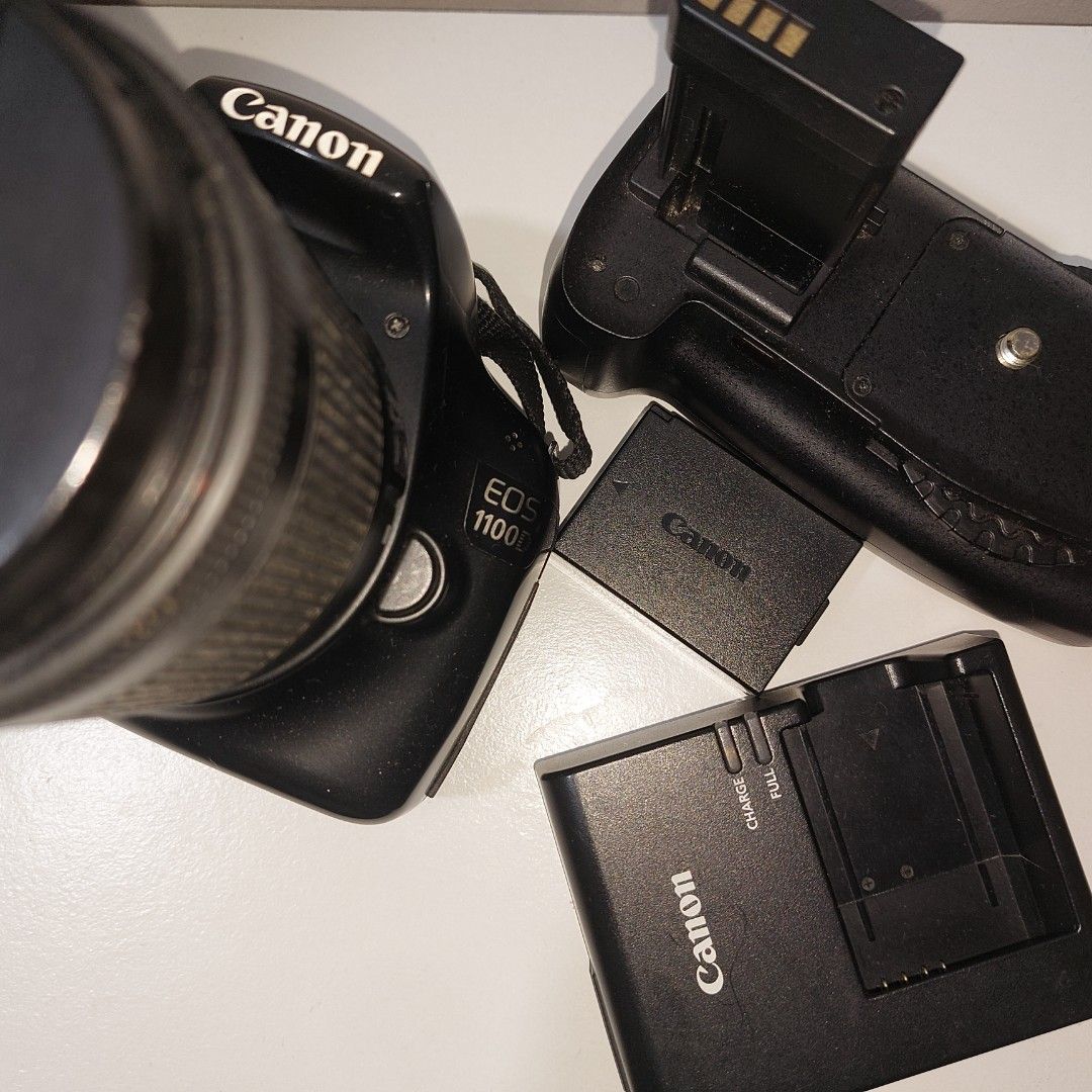 CANON EOS 1100D (Category: Cameras) located in Manila. Submitted by kayeclair (Listing ID 1439171972, Image 2). Description: Canon EOS 1100D DSLR (Original & Complete Set) ✔️ Good condition ✔️ Ready to use ✔️ Beginner-friendly ⚠️ Note: LCD has vignette issue 👉 Photos/videos NOT affected. PM me for sample pics. 📦 With: Bag Kitlens Battery + charger (original) Battery Grip FOR CANON 💰 ₱8,500 📍 Naga City, Bicol DM if interested 👍.