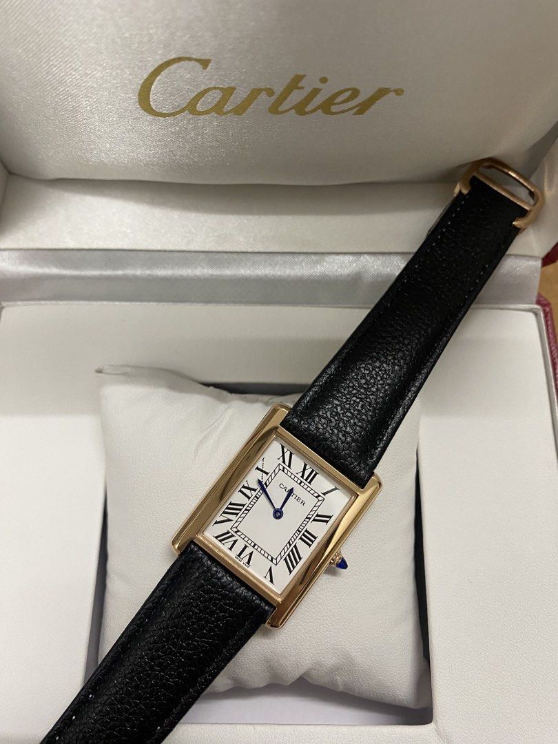 CARTIR TANK MUST w/complete inclusions (Category: Luxury Watches) located in San Juan City. Submitted by wristcheckdiaries (Listing ID 1439100052, Image 3). Description: With complete inclusions - silver, gold, rosegold -Big and small size available -with box, paperbag, manuals.
