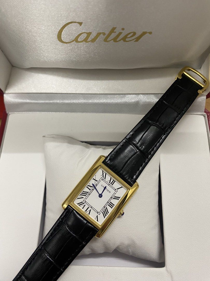 CARTIR TANK MUST w/complete inclusions (Category: Luxury Watches) located in San Juan City. Submitted by wristcheckdiaries (Listing ID 1439100052, Image 2). Description: With complete inclusions - silver, gold, rosegold -Big and small size available -with box, paperbag, manuals.