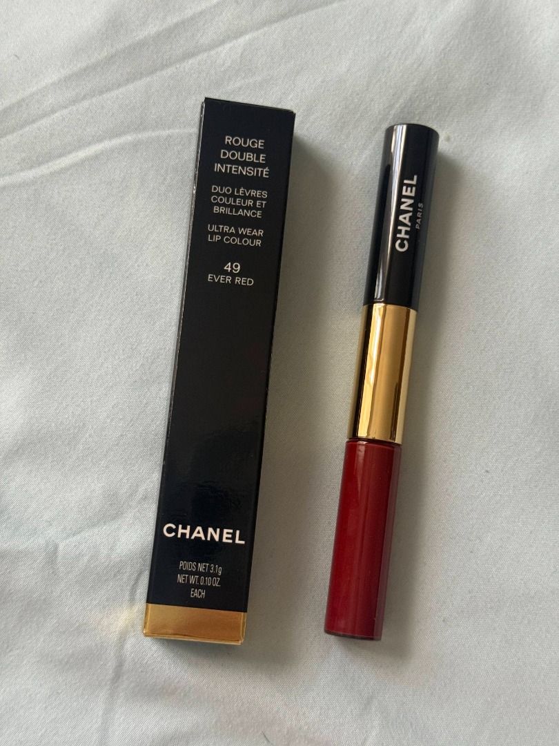 Chanel Le Rouge Duo - Ever Red Lip (Category: Makeup) located in Quezon City. Submitted by pigletguadalupe (Listing ID 1439083678, Image 1). Description: - Chanel Ever Red Lipstick - Made in Italy - 3.1g / 0.10 oz - Vibrant red color Quantity available: 1 Retail price: P3,200+ - Purchased in South Korea (Korean packaging) - With box - 100% Original.