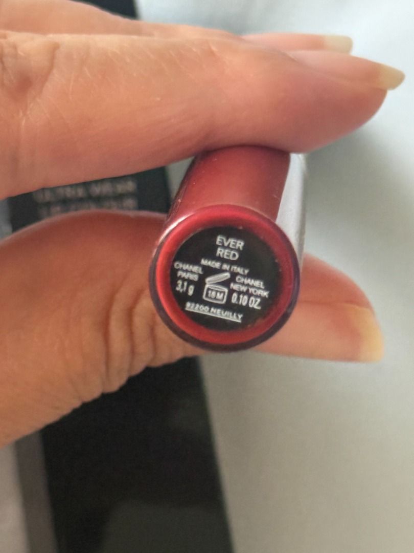 Chanel Le Rouge Duo - Ever Red Lip (Category: Makeup) located in Quezon City. Submitted by pigletguadalupe (Listing ID 1439083678, Image 2). Description: - Chanel Ever Red Lipstick - Made in Italy - 3.1g / 0.10 oz - Vibrant red color Quantity available: 1 Retail price: P3,200+ - Purchased in South Korea (Korean packaging) - With box - 100% Original.