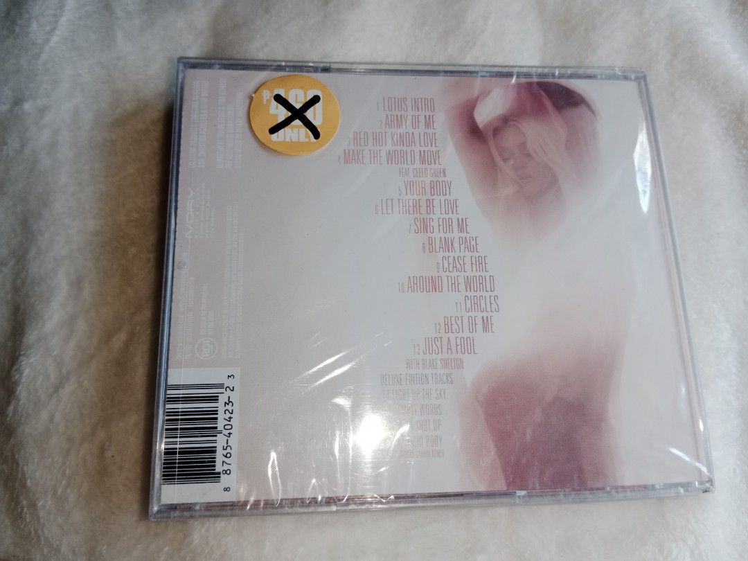 Christina Aguilera - Lotus (Category: CDs & DVDs) located in Manila. Submitted by angeloarce64172 (Listing ID 1439112630, Image 2). Description: Brand new sealed. Rare Christina Aguilera album..