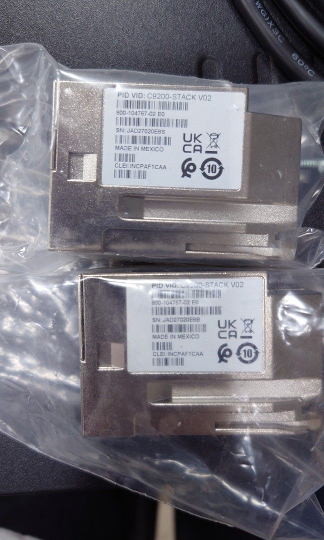 由 logyroy (刊登 ID 1439083425，圖片 2) 提交，位於 台北市 (Taipei) 的 cisco stack module (類別：商務用科技產品)，說明：本賣場不負責保固維護等 一組為模組*2+線*1 請考慮清楚後訊息我+需求組數。