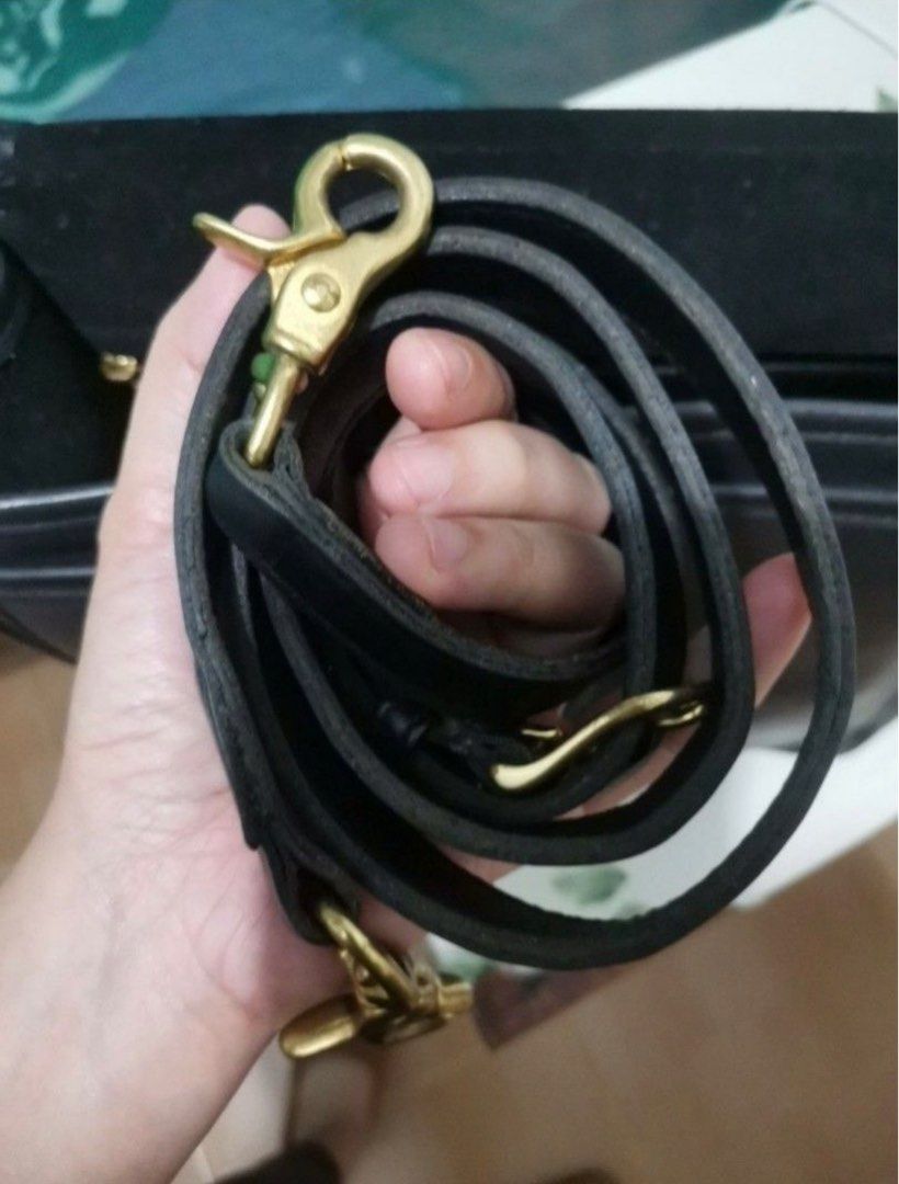 Coach Black Leather Crossbody Bag (Category: Luxury Bags & Wallets) located in Manila. Submitted by liqqaaaaaa (Listing ID 1439179601, Image 3). Description: - Authentic Coach crossbody bag - Black leather - Flap closure with turn lock - Detachable leather strap with gold-tone hardware - Interior zippered pocket - Classic design - Suitable for everyday use RFS: For my medication Negotiable With “bullseye”.