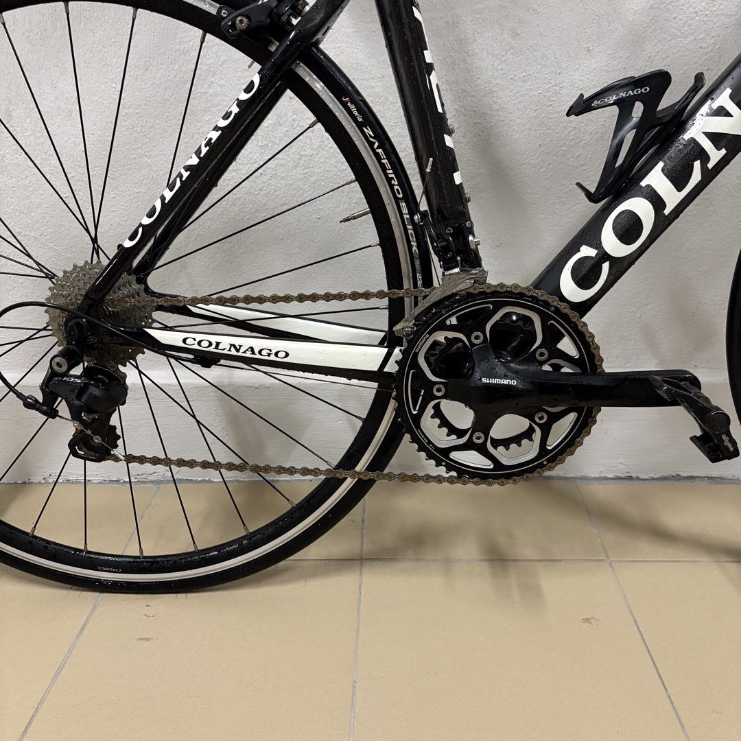 Colnago ACR 105 11s (XS 45cm) Full Carbon Road Bike (Category: Bicycles) located in Singapore. Submitted by watergunfire (Listing ID 1439107192, Image 2). Description: - Colnago ACR road bike, full carbon frame fork - Shimano 105 5800 2x11 speed groupset - 700c wheelset with colnago hubs - Deda cockpit (stem, bar) - Size 45 (XS) - Never crashed before Authentic with serial number engraved on rear dropout. .