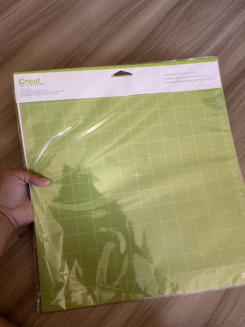 Cricut StandardGrip Mat 12x12 inch (Category: Craft Supplies & Tools) located in Taguig. Submitted by wandi08 (Listing ID 1439105944, Image 1). Description: - Cricut StandardGrip Cutting Mat - Size: 12 x 12 inches - Compatible with Cricut Explore and newer machines - Designed to secure materials for cutting - Package includes 2 mats Rfs: Wrong order, Hindi kasya sa Cricut Joy Xtra 😅.
