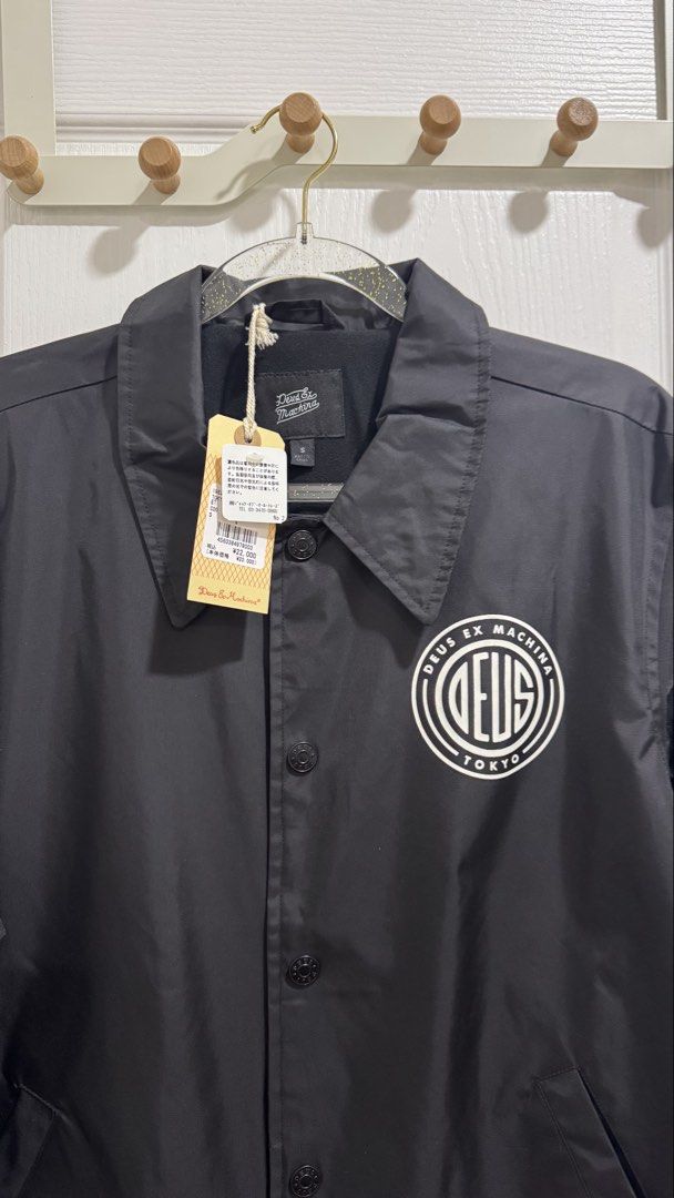 Deus Ex Machina Tokyo Japan Coach Jacket (Category: Coats, Jackets and Outerwear) located in Quezon City. Submitted by ishan.u (Listing ID 1439136449, Image 2). Description: Deus Ex Machina Jacket Brand new Exclusive tokyo release 100% authentic Still with tags Size Small (fits M-L) Bought in Tokyo this April 2026 Never used it Rfs: Wrong size Location: QC.