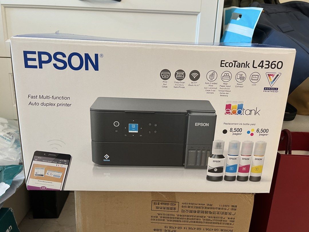 Epson EcoTank L4360 Printer with Paper460193658475663361