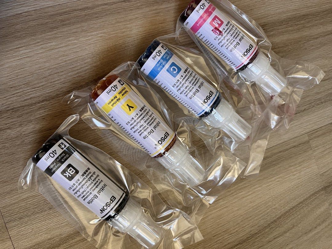 Epson Ink (Category: Printers, Scanners & Copiers) located in Taguig. Submitted by wandi08 (Listing ID 1439091218, Image 2). Description: Original Epson Ink (the ink included with the printer) Rfs: Turned my printer into Sublimation so I can’t use the ink anymore.