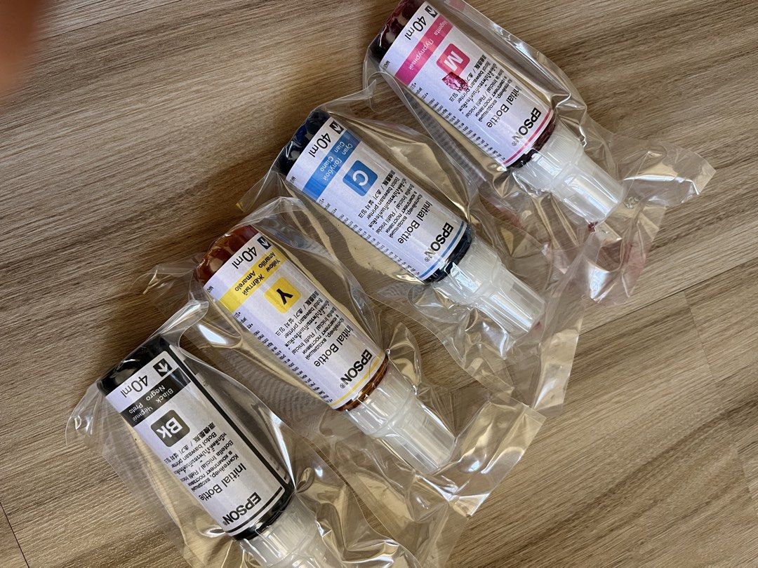 Epson Ink (Category: Printers, Scanners & Copiers) located in Taguig. Submitted by wandi08 (Listing ID 1439091218, Image 1). Description: Original Epson Ink (the ink included with the printer) Rfs: Turned my printer into Sublimation so I can’t use the ink anymore.
