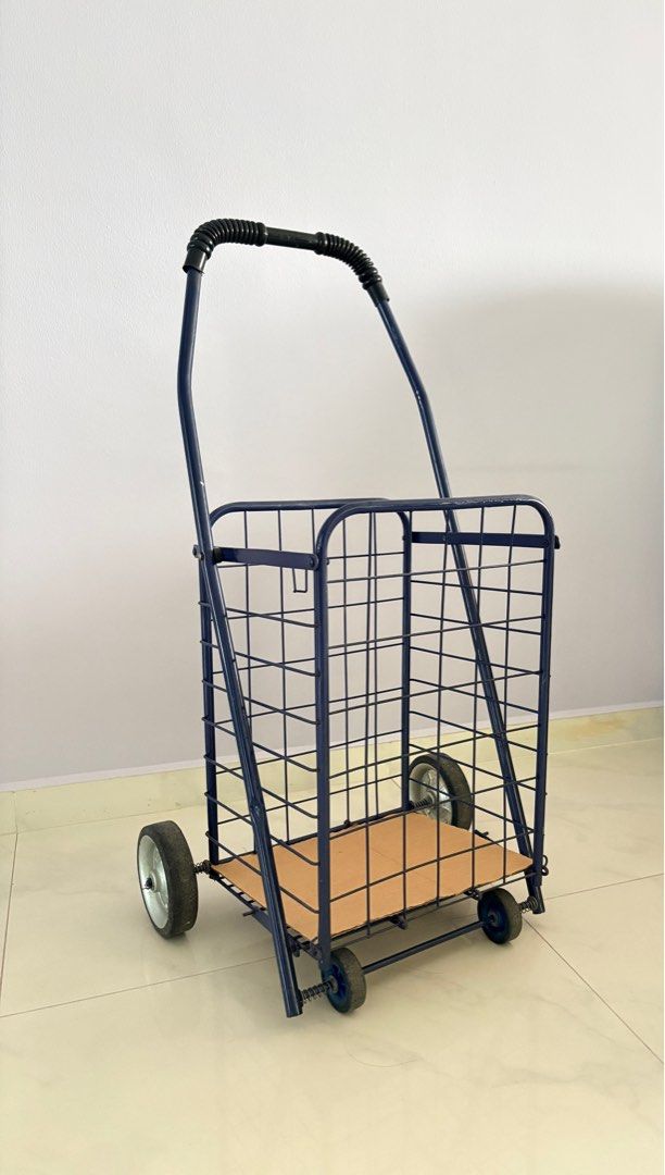 Foldable Shopping Cart - Blue460131939113379840