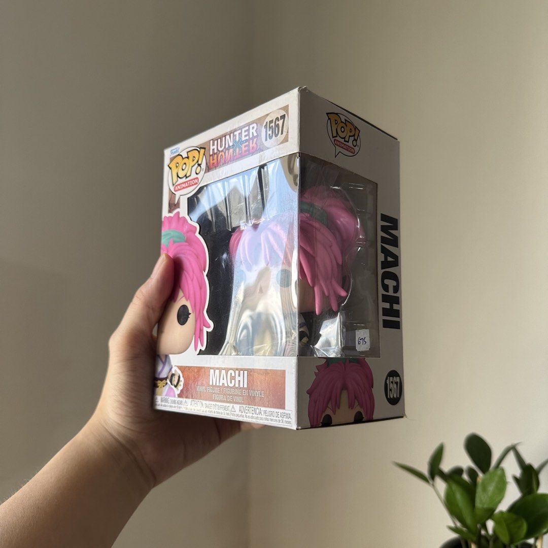 Funko Pop! Animation Hunter x Hunter Machi 1567 (Category: Designer & Blind Box Toys) located in San Juan City. Submitted by mrldny (Listing ID 1439104636, Image 2). Description: - Mint condition Machi Funko! Original price from Filbar’s is ₱675. - Willing to trade for Shizuku! - RFS: Decluttering or trade.