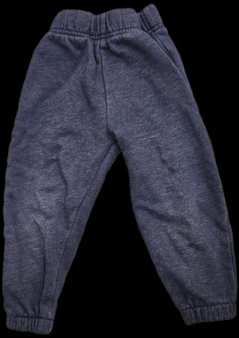 George Navy Blue Sweatpants (2T) (Category: Babies & Kids Fashion) located in Makati City. Submitted by xzyche (Listing ID 1439112226, Image 1). Description: - Comfortable baby sweatpants - Elastic waistband for a secure fit - Ribbed cuffs - Soft, blue material - Ideal for everyday wear and lounging - Size: fits most 2 years old.