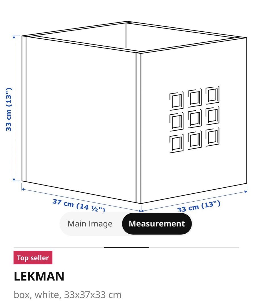 IKEA LEKMAN Storage Box - White460337863428689921
